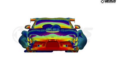 Front Splitter Endplates, High Downforce Splitter - Toyota Supra
