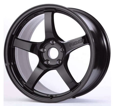 Gram Lights 57CR 18x8.5 +37 5x114.3 Gloss Black Wheel