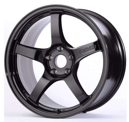 Gram Lights 57CR 18x8.5 +37 5x114.3 Gloss Black Wheel