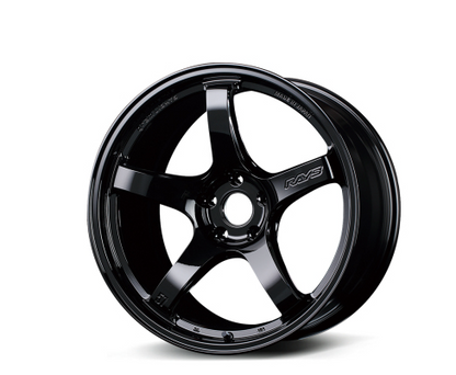 Gram Lights 57CR 18x8.5 +37 5x114.3 Gloss Black Wheel