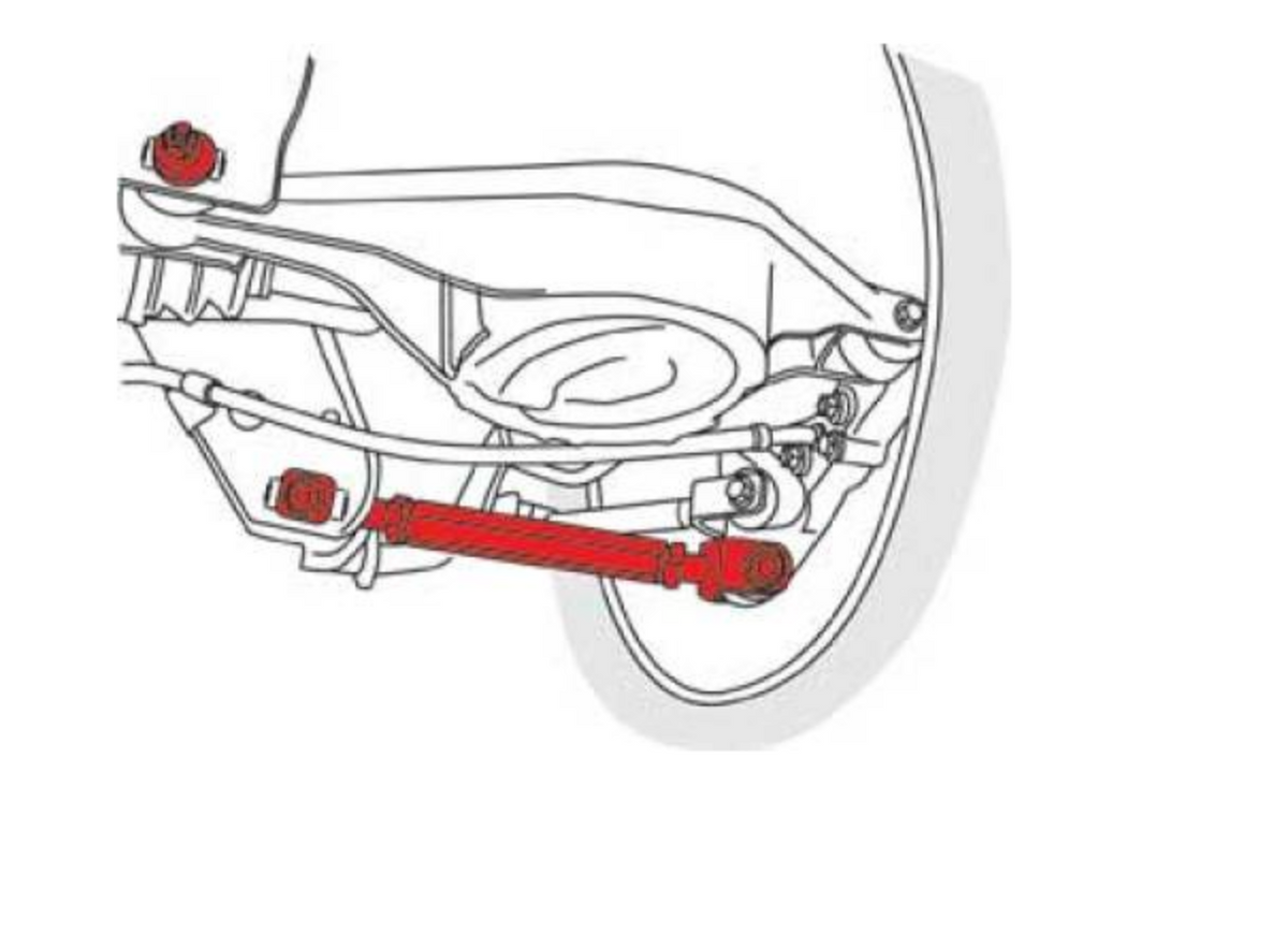 SPC Performance Rear Adjstbl Camber Arms w/Toe Cams&Lock Plates