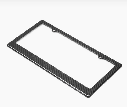Carbon fiber license plate frame - 2 Hole