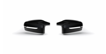 Akrapovic 2021+ BMW (G87) M2, (G80) M3 & (G82) M4 Mirror Cap Set- Gloss Carbon