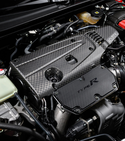 K20C Engine Cover in Spread Tow Carbon Fiber, Satin Finish
