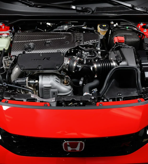 K20C Engine Cover in Spread Tow Carbon Fiber, Satin Finish