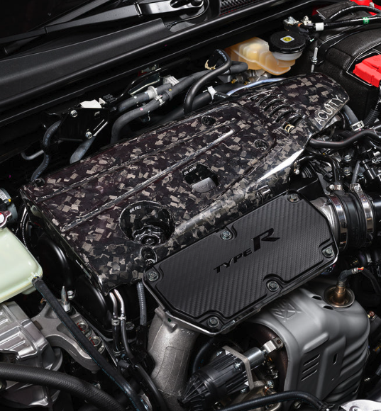 K20C Engine Cover in Forged Carbon Fiber, Gloss Finish