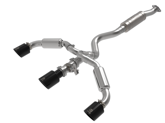 AFE GEMINI XV 3" TO 2-1/2" 304 STAINLESS STEEL CATBACK: GR COROLLA 23-24