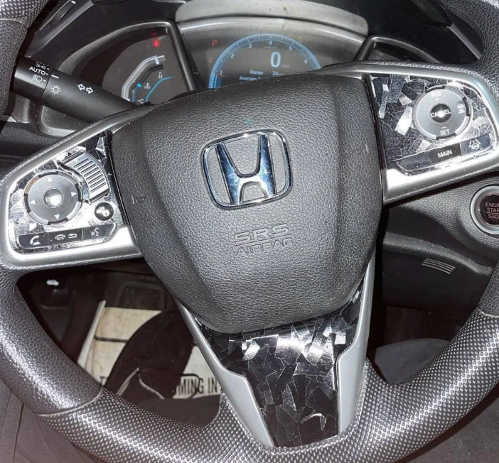 2016-2021 Civic Steering Wheel Overlay Insert lower portion