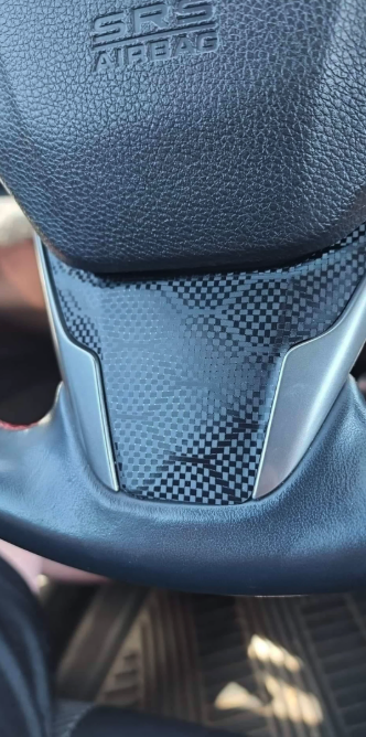 2016-2021 Civic Steering Wheel Overlay Insert lower portion