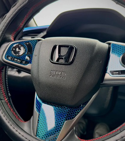 2016-2021 Civic Steering Wheel Overlay Insert lower portion