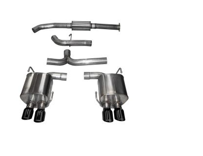 Corsa 2015-2021 Subaru WRX Cat Back Exhaust Black Quad 3.5in Tips *Sport*
