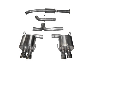 Corsa 2015-2021 Subaru WRX Cat Back Exhaust Black Quad 3.5in Tips *Sport*