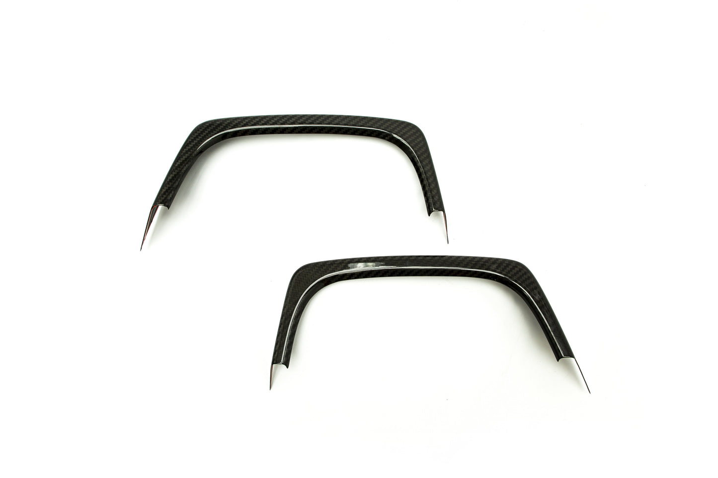 OLM Carbon Fiber Rear Bumper Exhaust Finishers - 2015-2021 WRX / 2015-2021 STI