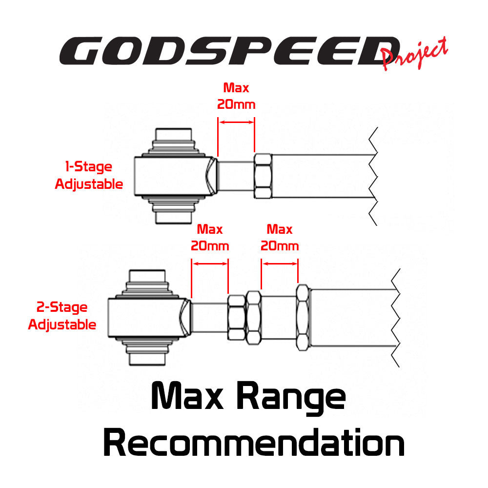 REAR ADJUSTABLE CAMBER ARMS WITH URETHANE BUSHINGS