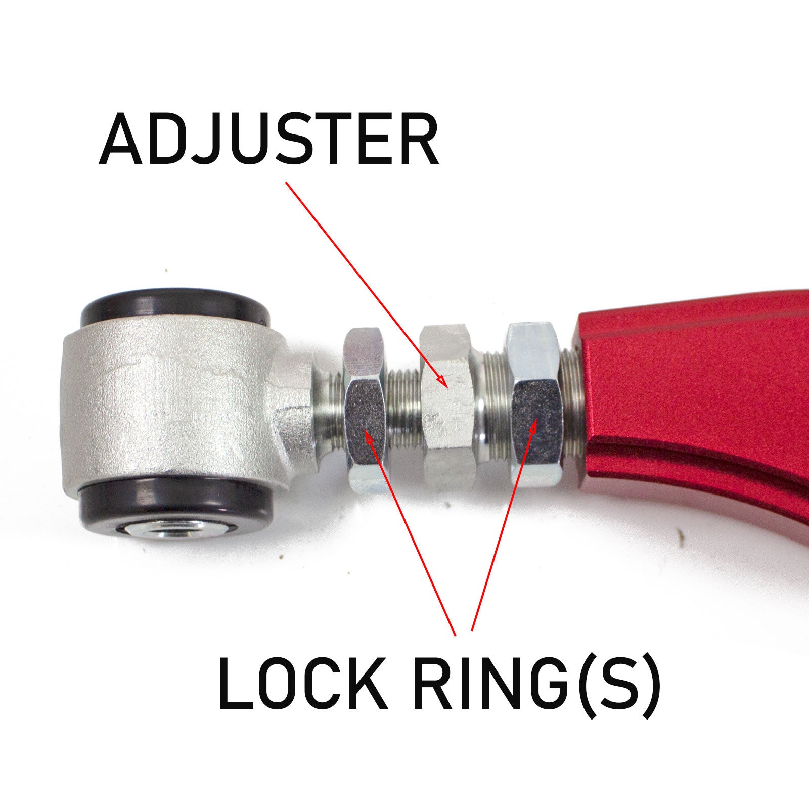 REAR ADJUSTABLE CAMBER ARMS WITH URETHANE BUSHINGS