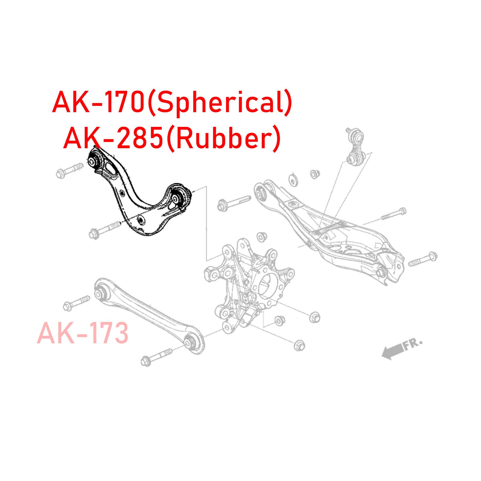 REAR ADJUSTABLE CAMBER ARMS WITH URETHANE BUSHINGS