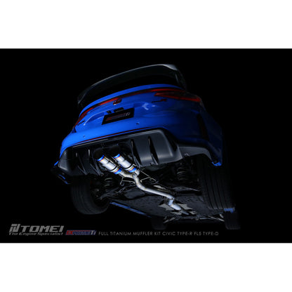 FULL TITANIUM MUFFLER KIT EXTREME Ti CIVIC TYPE-R FL5 TYPE-D
