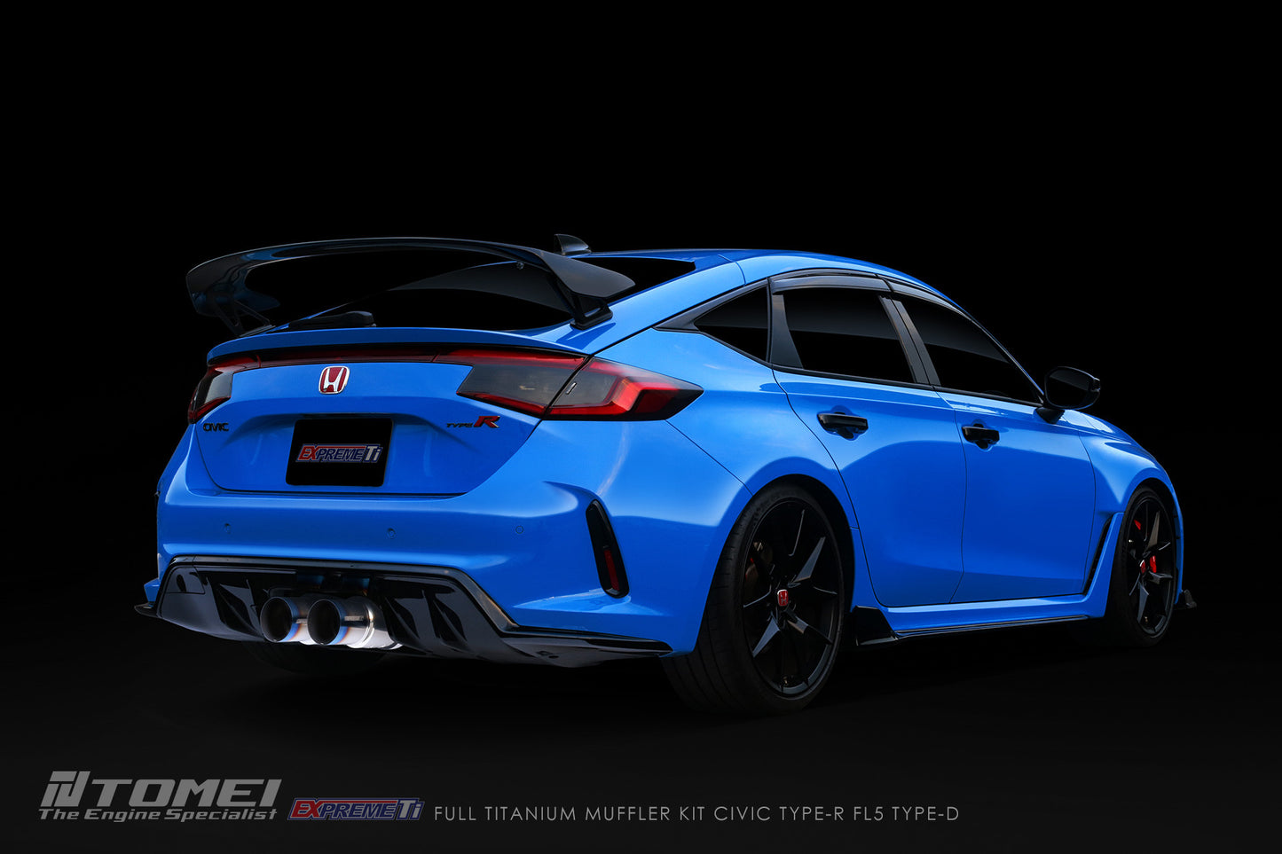 FULL TITANIUM MUFFLER KIT EXTREME Ti CIVIC TYPE-R FL5 TYPE-D