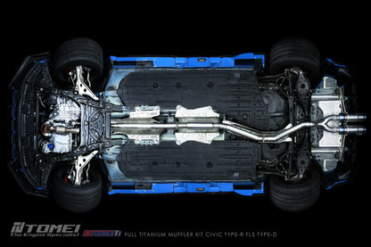 FULL TITANIUM MUFFLER KIT EXTREME Ti CIVIC TYPE-R FL5 TYPE-D