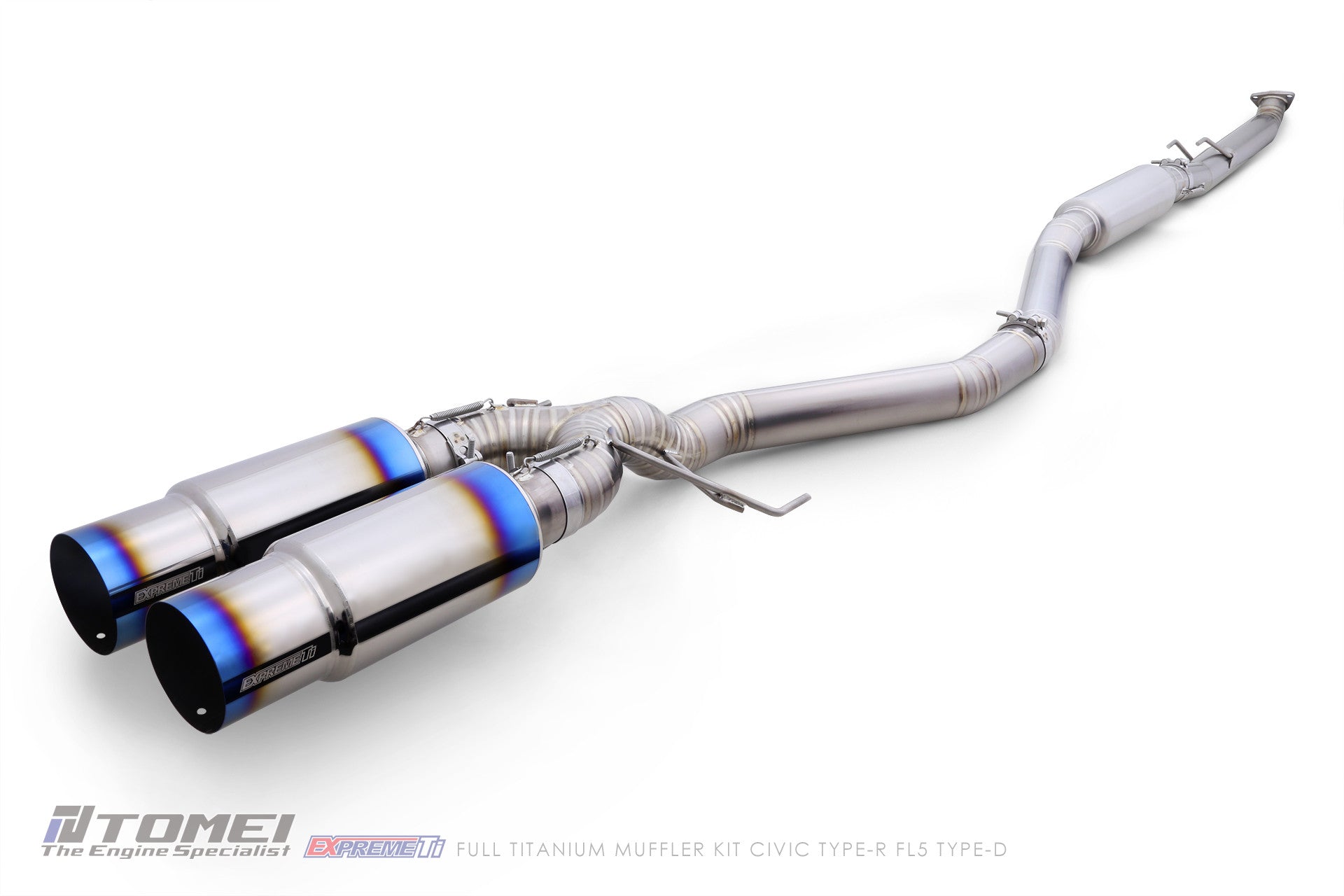 FULL TITANIUM MUFFLER KIT EXTREME Ti CIVIC TYPE-R FL5 TYPE-D
