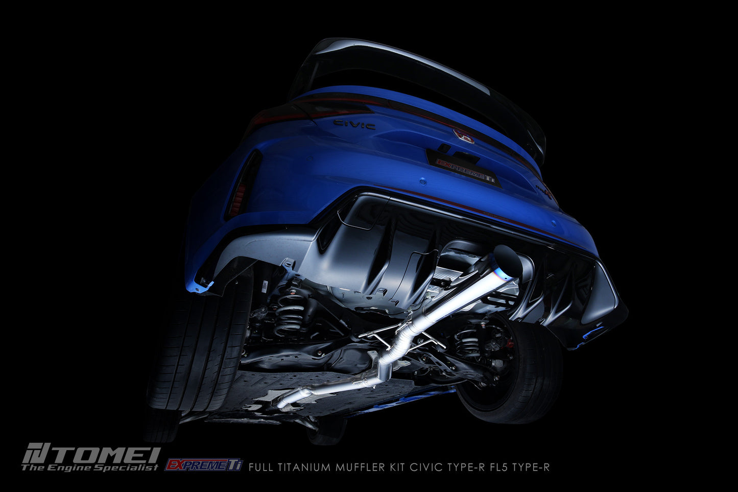 FULL TITANIUM MUFFLER KIT EXTREME Ti CIVIC TYPE-R FL5 TYPE-R