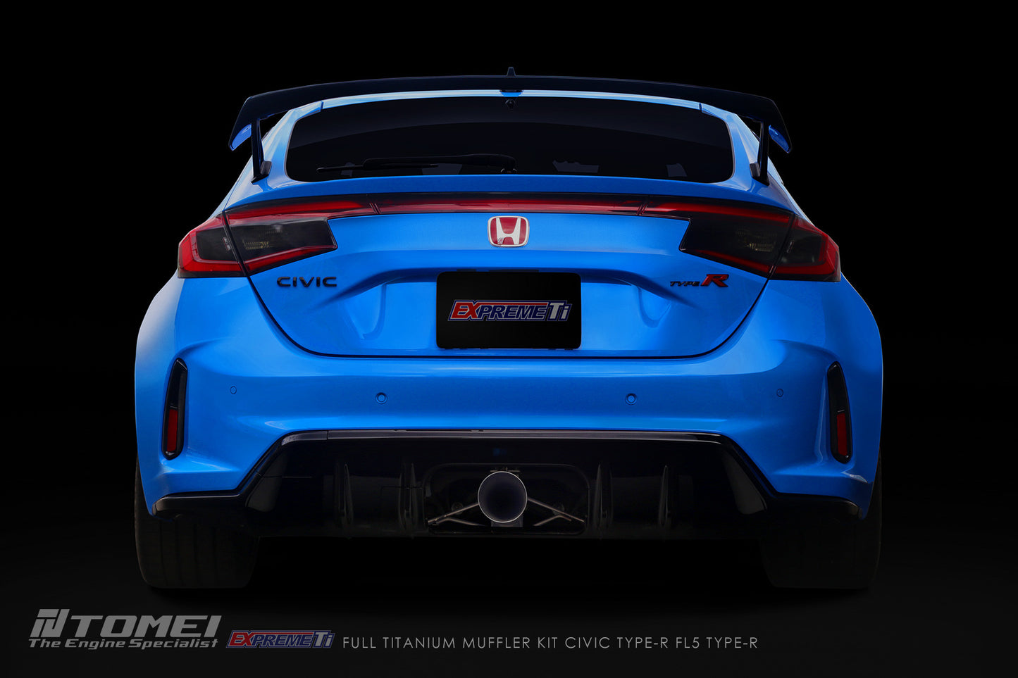 FULL TITANIUM MUFFLER KIT EXTREME Ti CIVIC TYPE-R FL5 TYPE-R
