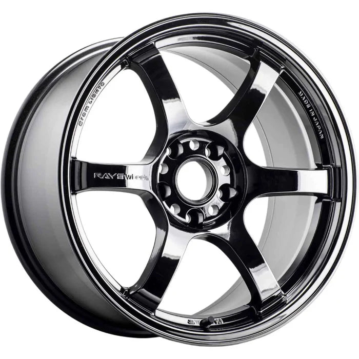 Gram Lights 57DR Racing Black Chrome 18x9.5 5x114.3 38mm Offset