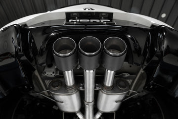 MBRP 3-INCH CAT-BACK EXHAUST TRIPLE REAR EXIT, ACTIVE PROFILE - 0