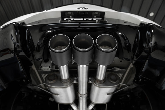 MBRP 3-INCH CAT-BACK EXHAUST TRIPLE REAR EXIT, ACTIVE PROFILE