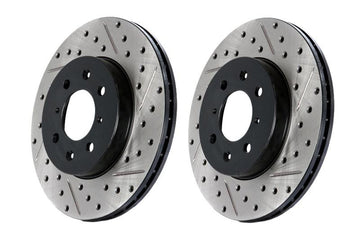 STOPTECH DRILLED/SLOTTED SPORT ROTORS (FRONT)