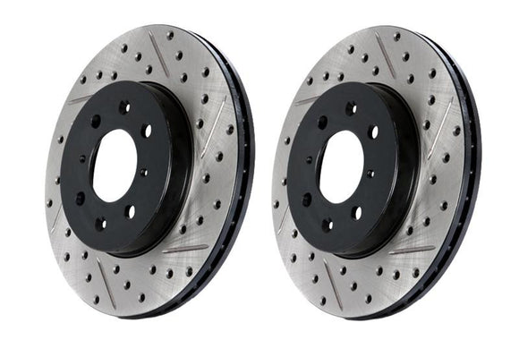 STOPTECH DRILLED/SLOTTED SPORT ROTORS (FRONT)