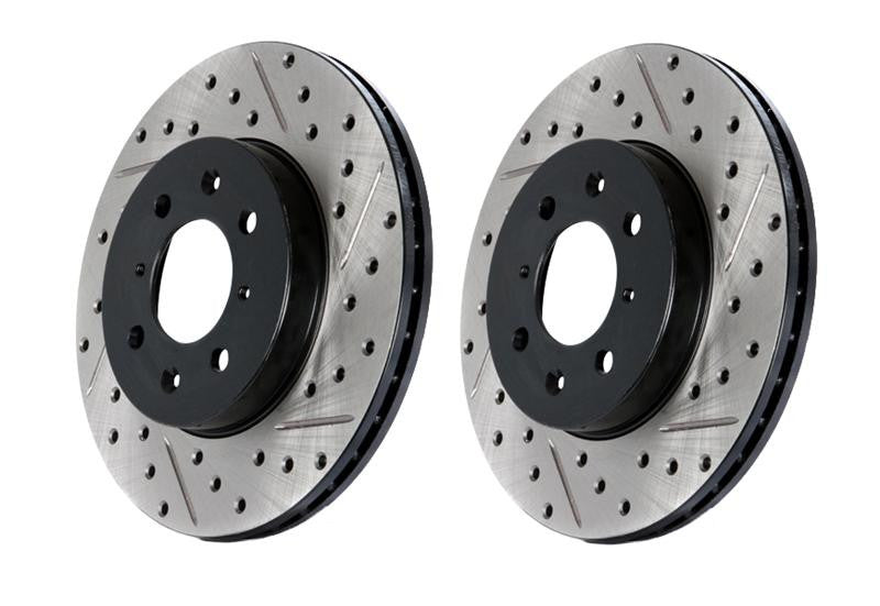 STOPTECH DRILLED/SLOTTED SPORT ROTORS (FRONT L&R) 10th GEN HONDA CIVIC SI