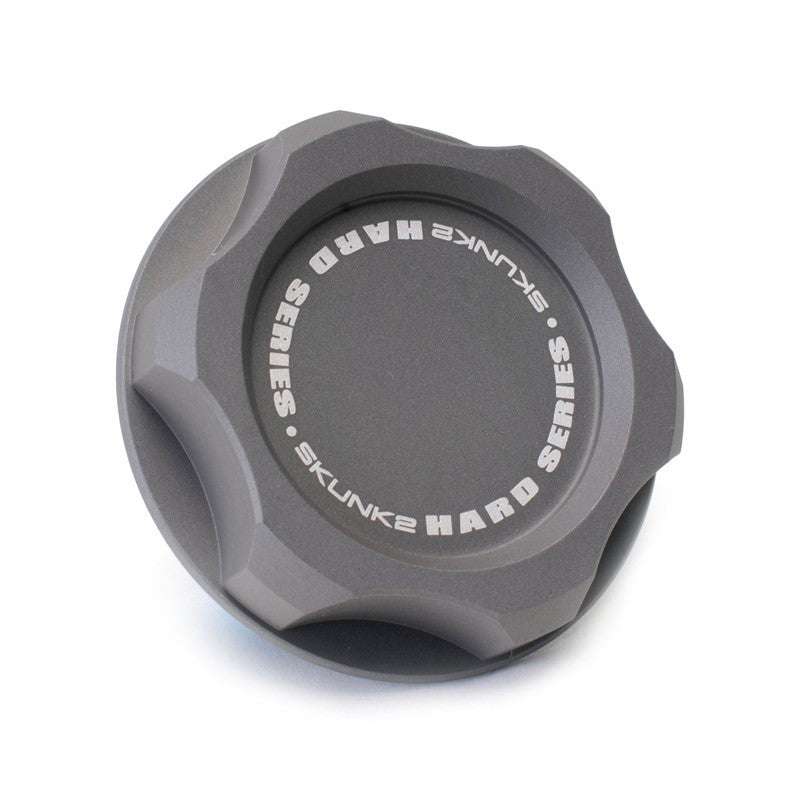 Hard Anodized Billet Oil Cap (in Gunmetal)