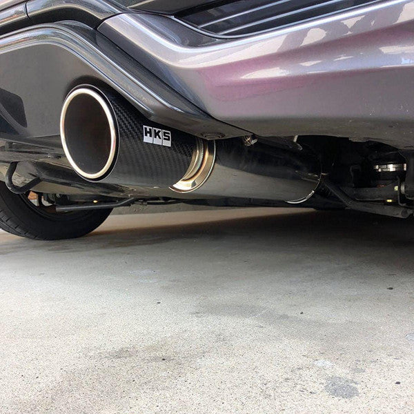 HKS Hi-Power Muffler with Carbon Tip - Honda Fit Sport GK5 2018 - 2020 - 0