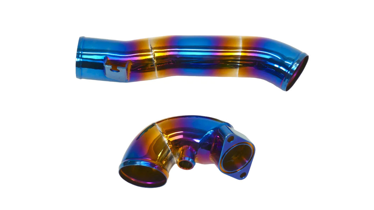 PLM Turbo Inlet Pipe Kit Stainless Burnt Blue