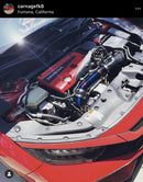 PLM Turbo Inlet Pipe Kit Stainless Burnt Blue - 2017+ FK8 Civic Type R-3