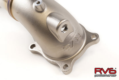 RV6 High Temp Catted Downpipe for 17+ Civic Type-R ITS 2.0T FK8/FL5/DE5