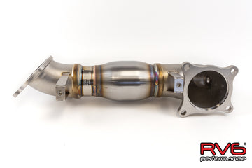 RV6 High Temp Catted Downpipe for 17+ Civic Type-R ITS 2.0T FK8/FL5/DE5 - 0