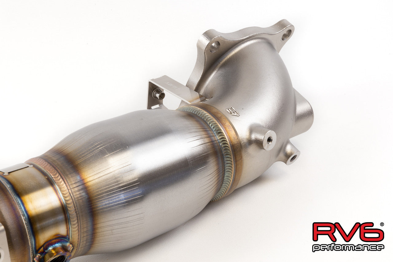 RV6 High Temp Catted Downpipe for 21+ TLX 2.0T-Type-R Turbo Ready