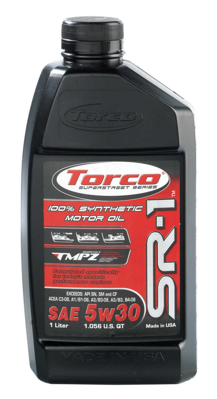 Torco SR-1 5W-30 Oil package 5 Liters