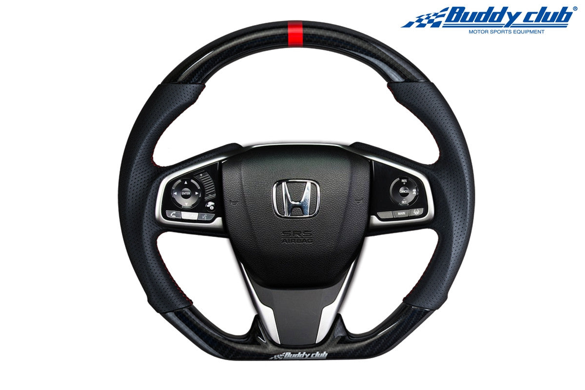 Buddy Club Racing Spec Steering Wheel Carbon 10th Gen Honda Civic