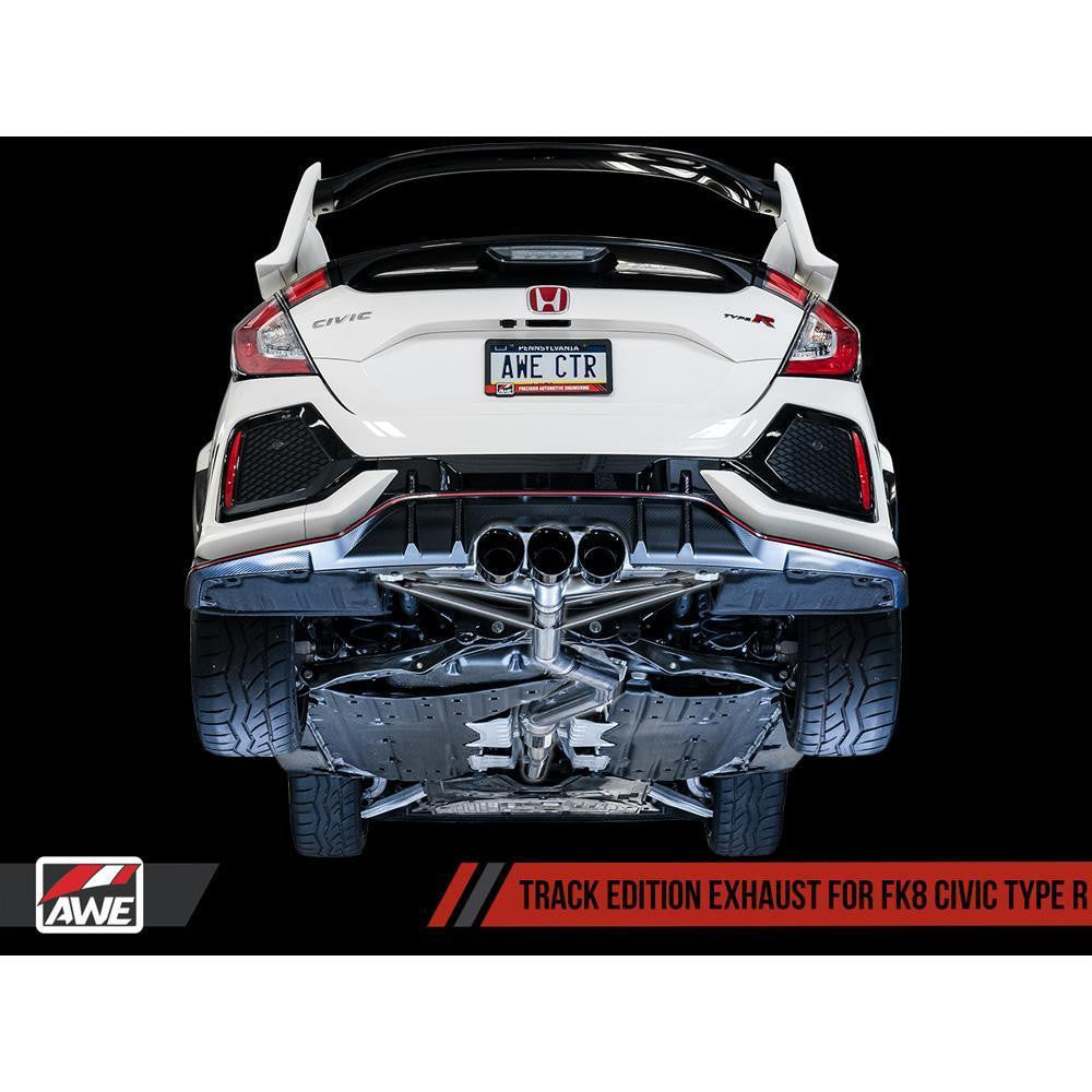 AWE Tuning 2017-19 Civic Type R Touring Edition Black Tip Exhaust with Front Pipe