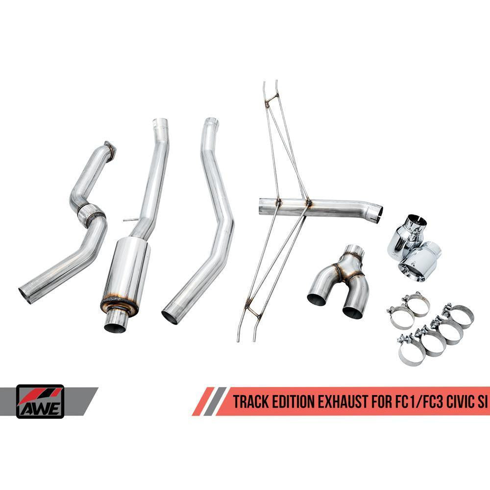 AWE Tuning Track Edition Exhaust | 10th Gen Honda Civic Si Dual Tips - 0