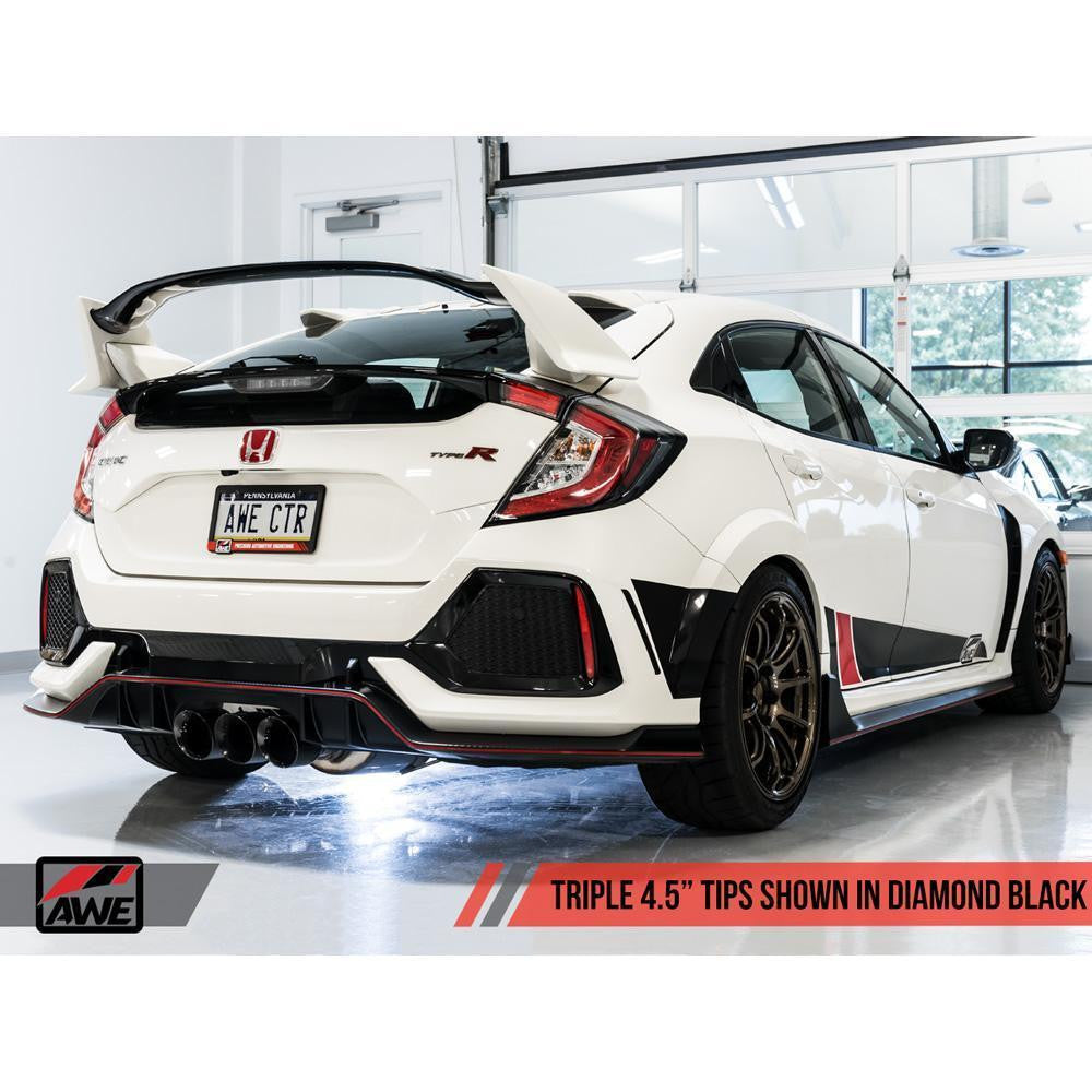 AWE Tuning Track Edition Exhaust | 10th Gen Honda Civic Type-R FK8 Silver Tips