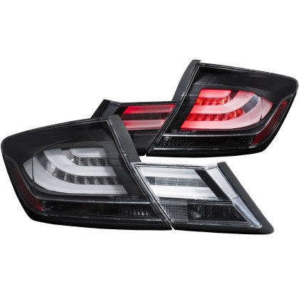 Anzo 2013-2015 Honda Civic LED Tail Lights Black