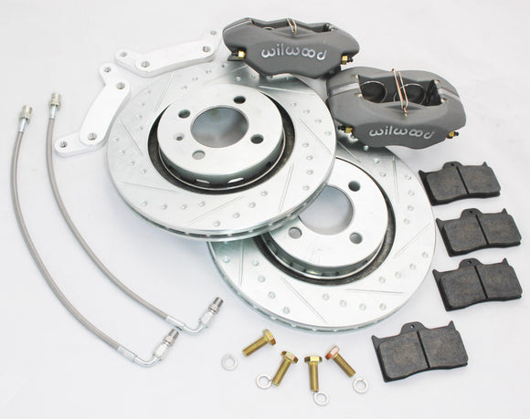 1st Gen ACURA TSX  FASTBRAKES STREET/ADVANCED TRACK 12.6" BRAKE KIT WILWOOD 4 POT CALIPERS W/ SLOTTED ROTORS