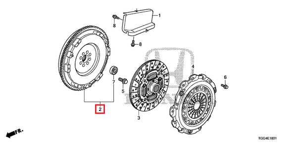 Honda OEM Flywheel | 2017-2021 Honda Civic Type-R