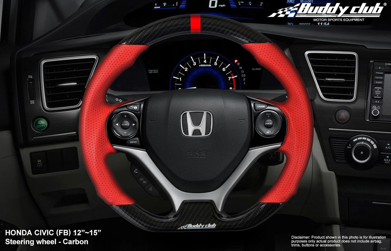 Buddy Club Sport Steering wheel Carbon "Time Attack" 2012-2015 Honda Civic - 0