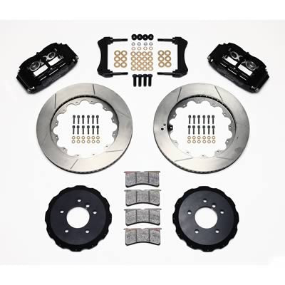 1st Gen ACURA TSX FASTBRAKES STREET/ADVANCED TRACK 12.9" BRAKE KIT WILWOOD 6 POT CALIPERS W/ SLOTTED 2 PIECE ROTORS